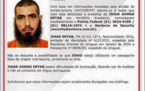 Polícia Federal procura sírio suspeito de terrorismo no Brasil