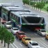 China apresenta ônibus do futuro, que leva 1.200 pessoas e trafega sobre carros